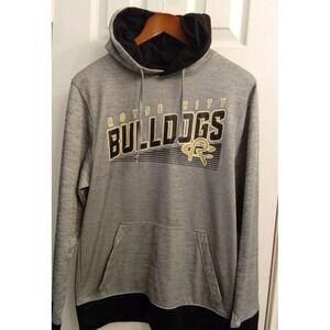 Royce City Bulldogs Hoodie Pullover Sweatshirt Gray Black School